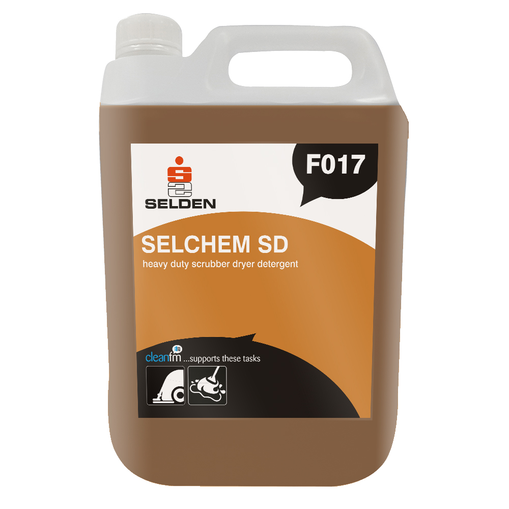 Selden F017 Selchem SD Scrubber Dryer Detergent - 5 Litres